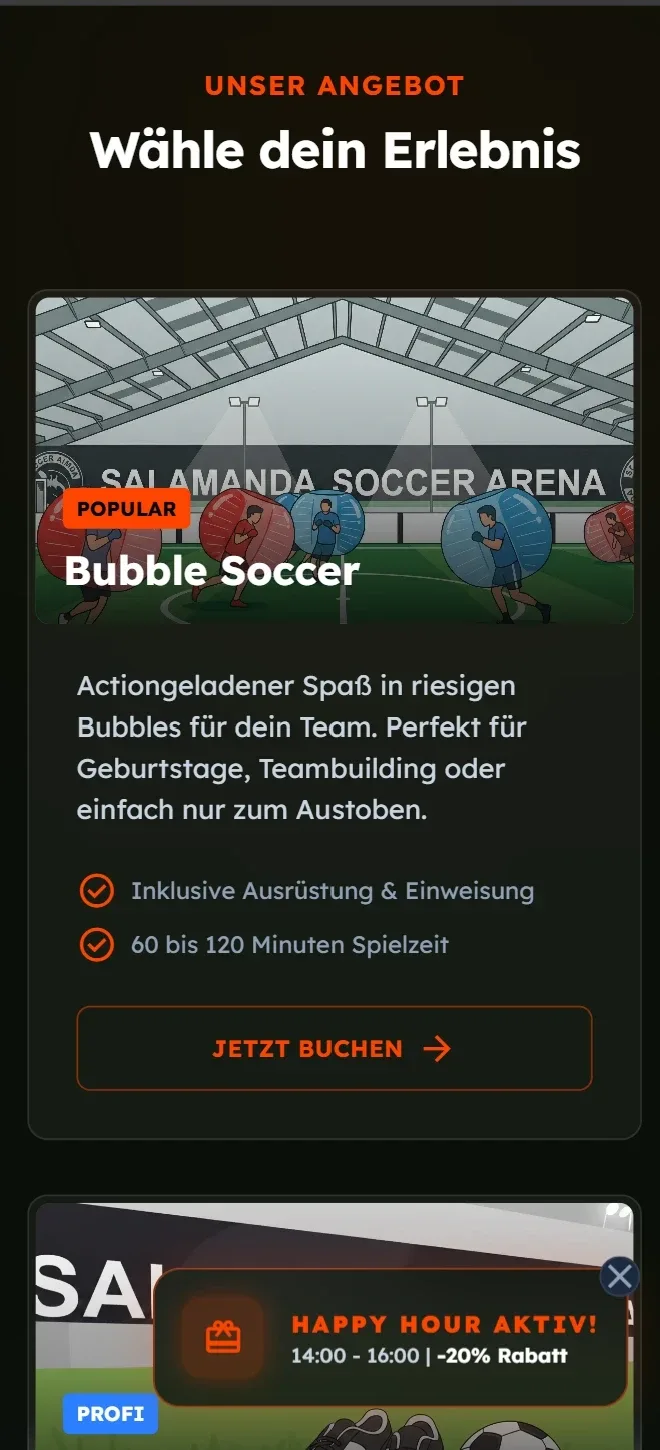 Angebot: Bubble Soccer mit Ausrüstung und Einweisung